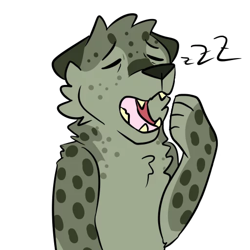 😴 Стикер «Midori Leopard» для Telegram