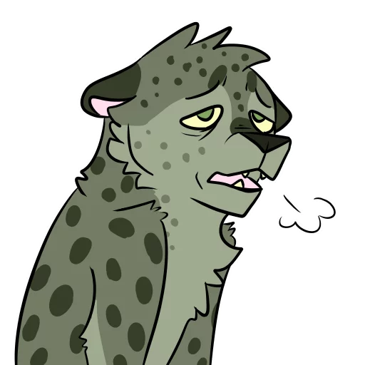 😪 Стикер «Midori Leopard» для Telegram