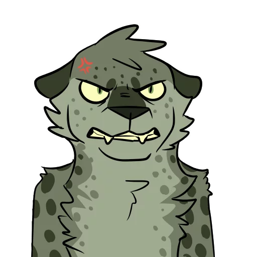 😡 Стикер «Midori Leopard» для Telegram