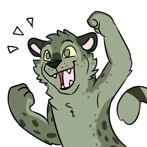 😄 Стикер «Midori Leopard» для Telegram