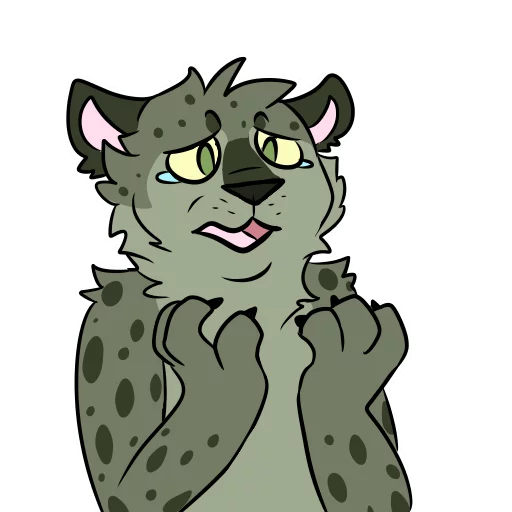 😭 Стикер «Midori Leopard» для Telegram