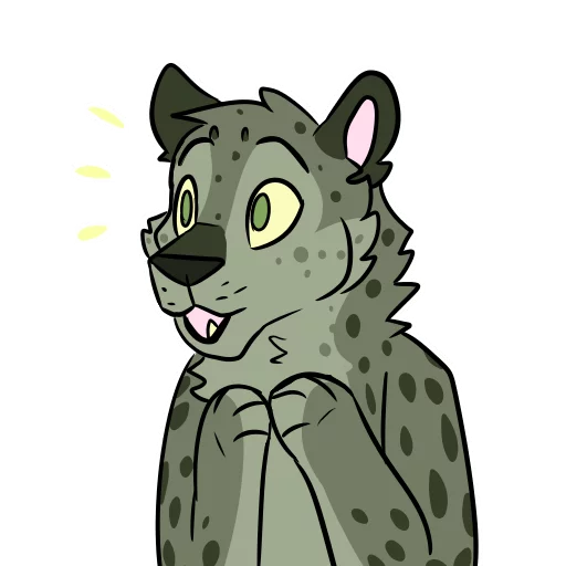 😮 Стикер «Midori Leopard» для Telegram