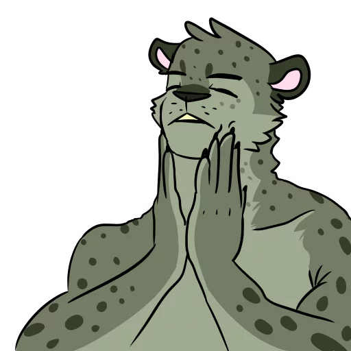 😱 Стикер «Midori Leopard» для Telegram