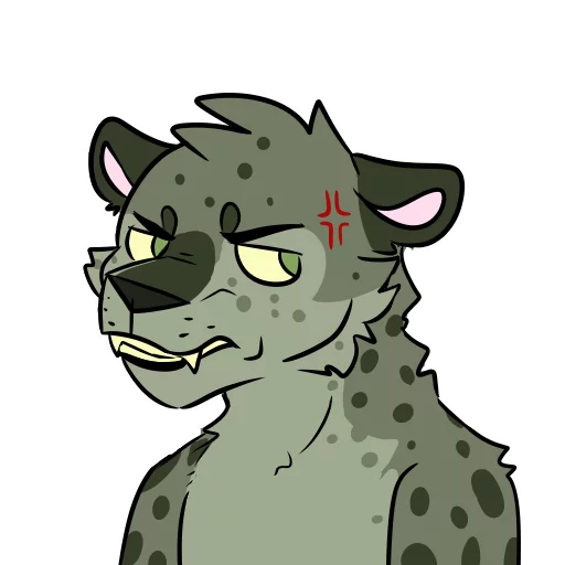 😑 Стикер «Midori Leopard» для Telegram