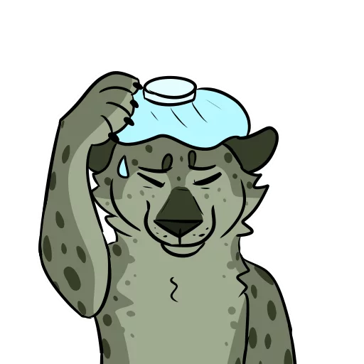 🤕 Стикер «Midori Leopard» для Telegram