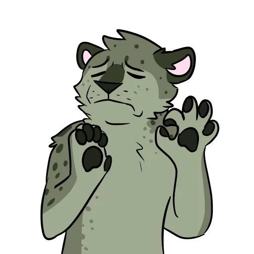 👌 Стикер «Midori Leopard» для Telegram