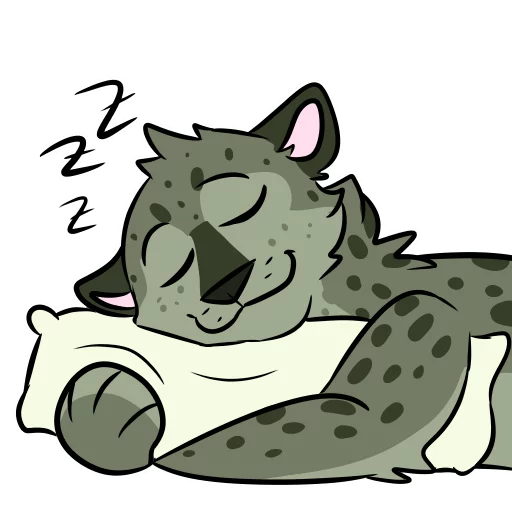 🛌 Стикер «Midori Leopard» для Telegram
