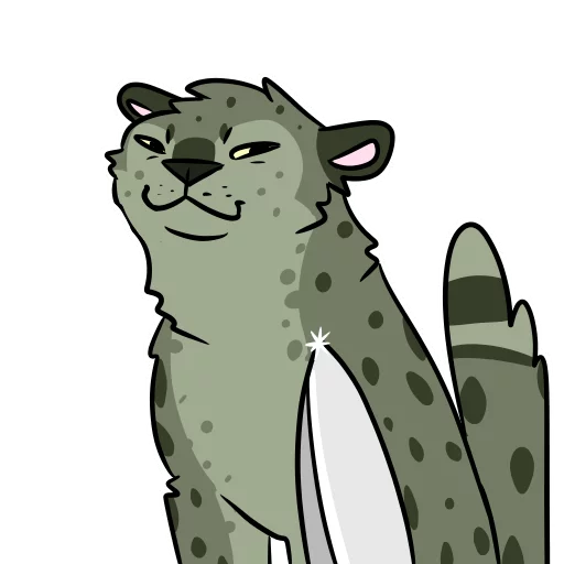 🔪 Стикер «Midori Leopard» для Telegram