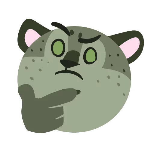 🤔 Стикер «Midori Leopard» для Telegram