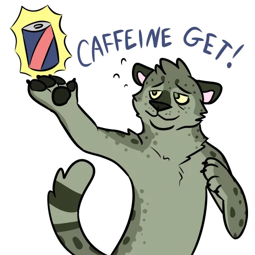 ☕️ Стикер «Midori Leopard» для Telegram