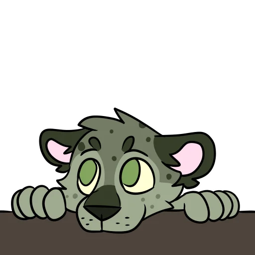 👀 Стикер «Midori Leopard» для Telegram