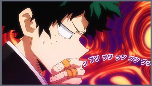 🤔 Стикер «Midoriya Izuku» для Telegram