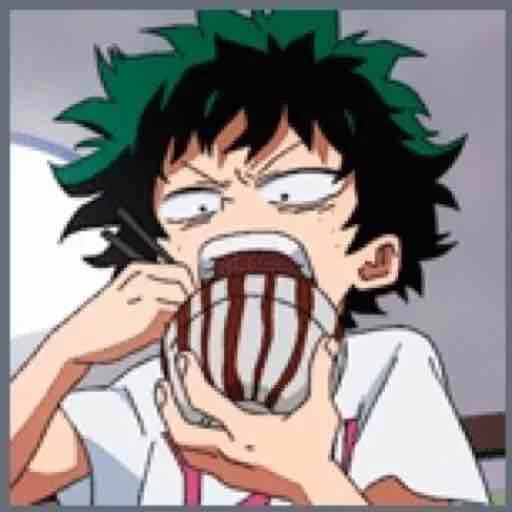🍜 Стикер «Midoriya Izuku» для Telegram