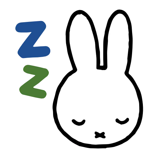 😴 Эмодзи «🐰Miffy bunny» для Telegram