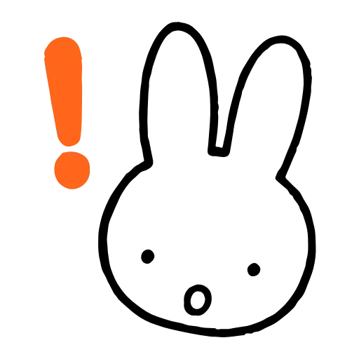 😱 Эмодзи «🐰Miffy bunny» для Telegram