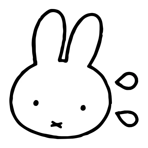 😓 Эмодзи «🐰Miffy bunny» для Telegram