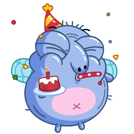 🥳 Стикер «Муха Миха» для Telegram