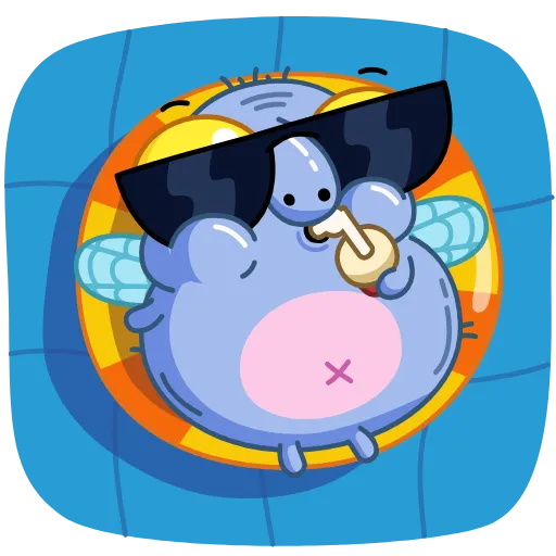 😎 Стикер «Муха Миха» для Telegram