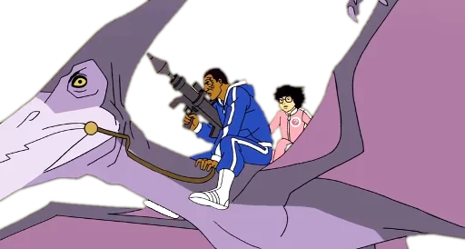👿 Стикер «Mike Tyson Mysteries» для Telegram