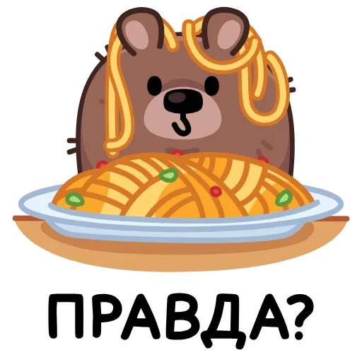 🍜 Эмодзи «Анимированный набор эмоджи с Мишкой Михаилом из ВК» для Telegram