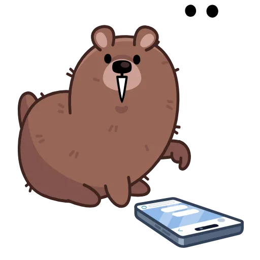 💬 Эмодзи «Анимированный набор эмоджи с Мишкой Михаилом из ВК» для Telegram