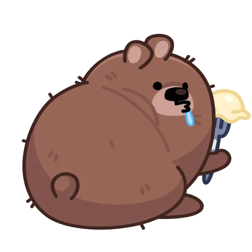 😋 Эмодзи «Анимированный набор эмоджи с Мишкой Михаилом из ВК» для Telegram