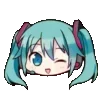 🥬 Эмодзи «Hatsune Miku» для Telegram