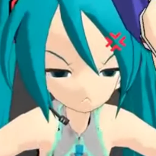 😡 Стикер «Old MMD Miku» для Telegram