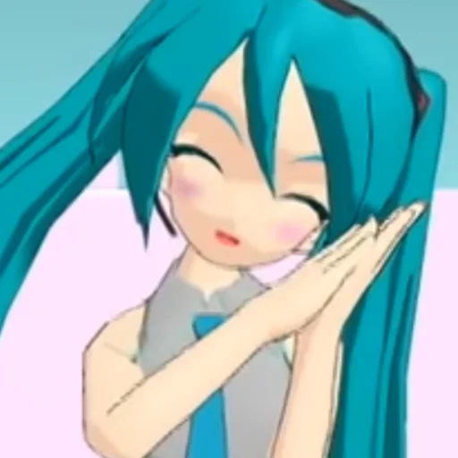 ☺️ Стикер «Old MMD Miku» для Telegram