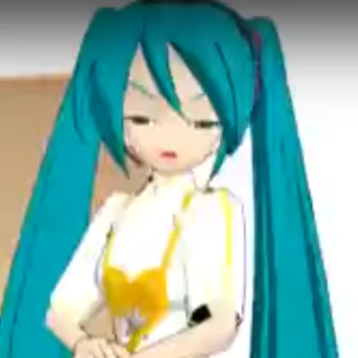 😑 Стикер «Old MMD Miku» для Telegram