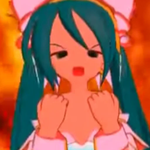😡 Стикер «Old MMD Miku» для Telegram