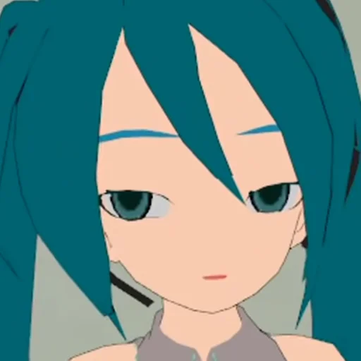 🤨 Стикер «Old MMD Miku» для Telegram