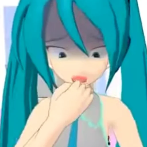 😰 Стикер «Old MMD Miku» для Telegram