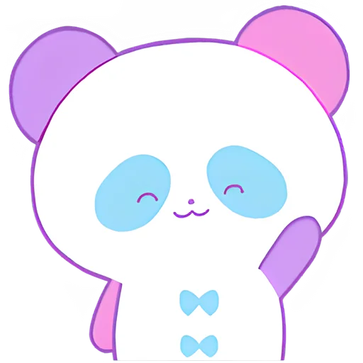 Стикерпак Милая панда для Telegram