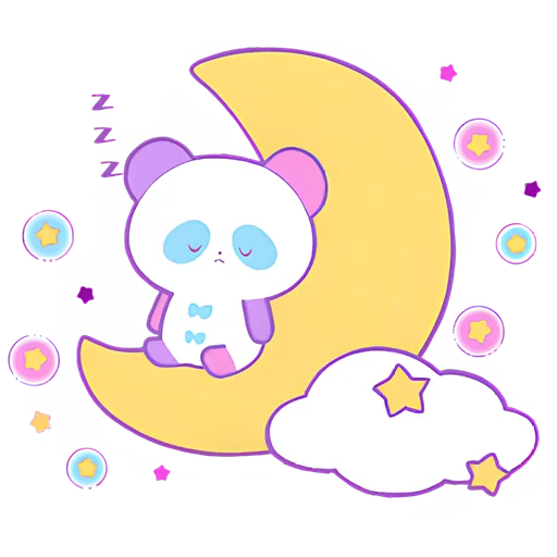 😴 Стикер «Милая панда» для Telegram
