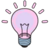 💡 Эмодзи «Цифры и иконки розовые и голубые» для Telegram