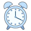 ⏰ Эмодзи «Цифры и иконки розовые и голубые» для Telegram