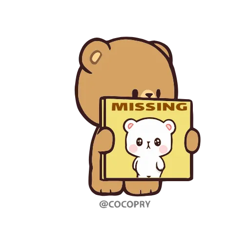 😞 Стикер «Milk and Mocha» для Telegram