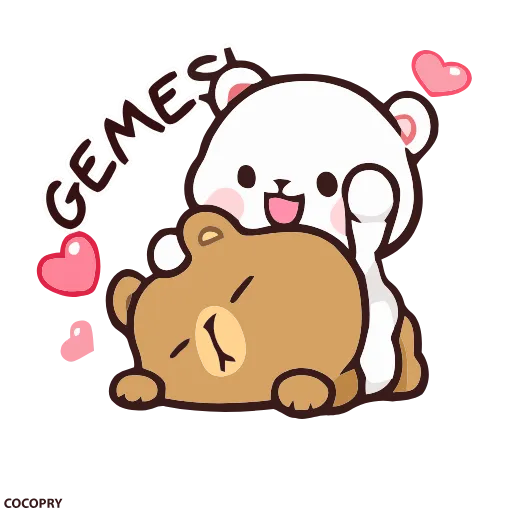 🤪 Стикер «Milk and Mocha» для Telegram