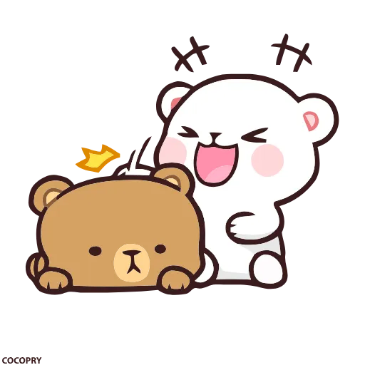 🤣 Стикер «Milk and Mocha» для Telegram