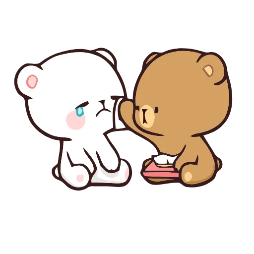 😞 Стикер «Milk and Mocha» для Telegram