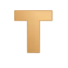 ▪️ Эмодзи «Золотые буквы, цифры, иконки» для Telegram