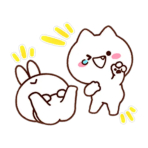 😂 Стикер «MIMI and Neko (FULL)» для Telegram