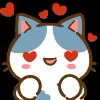 Эмодзи «Min Min Cat Emoji» для Telegram