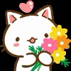 Эмодзи «Min Min Cat Emoji» для Telegram