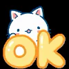 Эмодзи «Min Min Cat Emoji» для Telegram