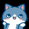 Эмодзи «Min Min Cat Emoji» для Telegram
