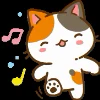 Эмодзи «Min Min Cat Emoji» для Telegram