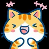 Эмодзи «Min Min Cat Emoji» для Telegram