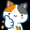 Эмодзи «Min Min Cat Emoji» для Telegram